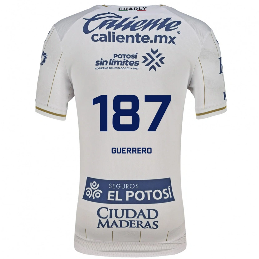 Danxen Homme Maillot Javier Guerrero #187 Blanc Bleu Tenues Extérieur 2026/27 T-Shirt