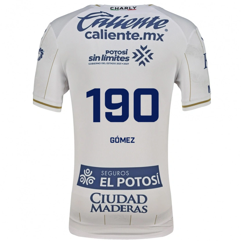 Danxen Homme Maillot Bruno Gómez #190 Blanc Bleu Tenues Extérieur 2026/27 T-Shirt