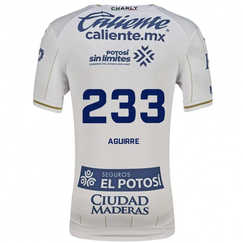 Danxen Homme Maillot Francisco Aguirre #233 Blanc Bleu Tenues Extérieur 2026/27 T-Shirt