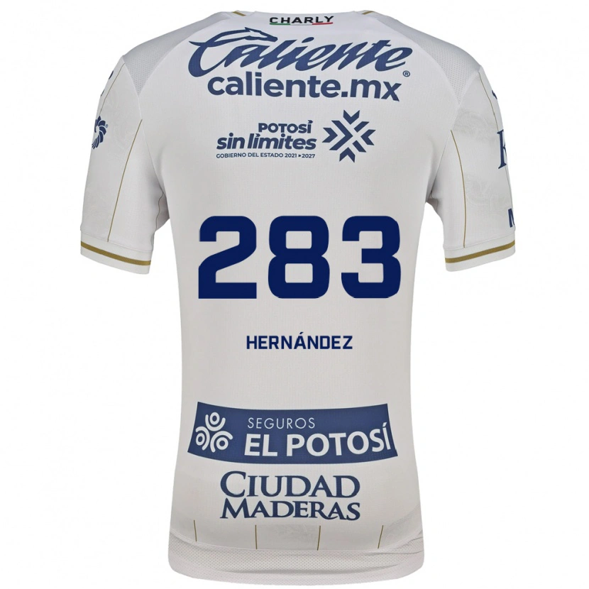 Danxen Homme Maillot Sebastián Hernández #283 Blanc Bleu Tenues Extérieur 2026/27 T-Shirt