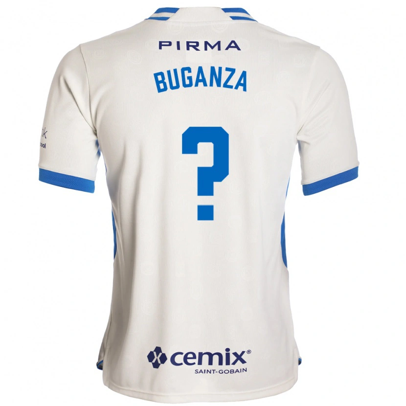 Danxen Homme Maillot Franco Buganza #0 Blanc Bleu Rouge Tenues Extérieur 2026/27 T-Shirt