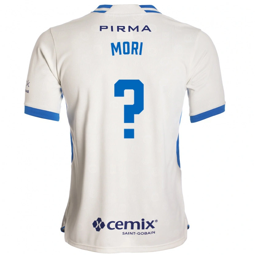 Danxen Homme Maillot Ramiro Funes Mori #0 Blanc Bleu Rouge Tenues Extérieur 2026/27 T-Shirt