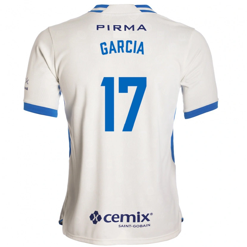 Danxen Homme Maillot Amaury García #17 Blanc Bleu Rouge Tenues Extérieur 2026/27 T-Shirt