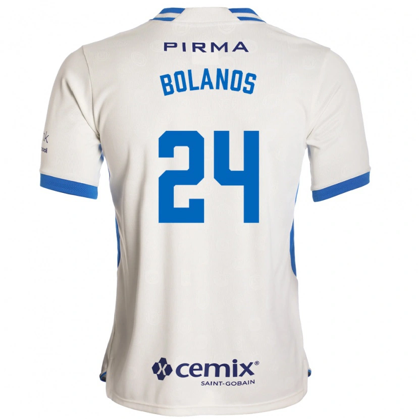 Danxen Homme Maillot Jatziry Bolanos #24 Blanc Bleu Rouge Tenues Extérieur 2026/27 T-Shirt