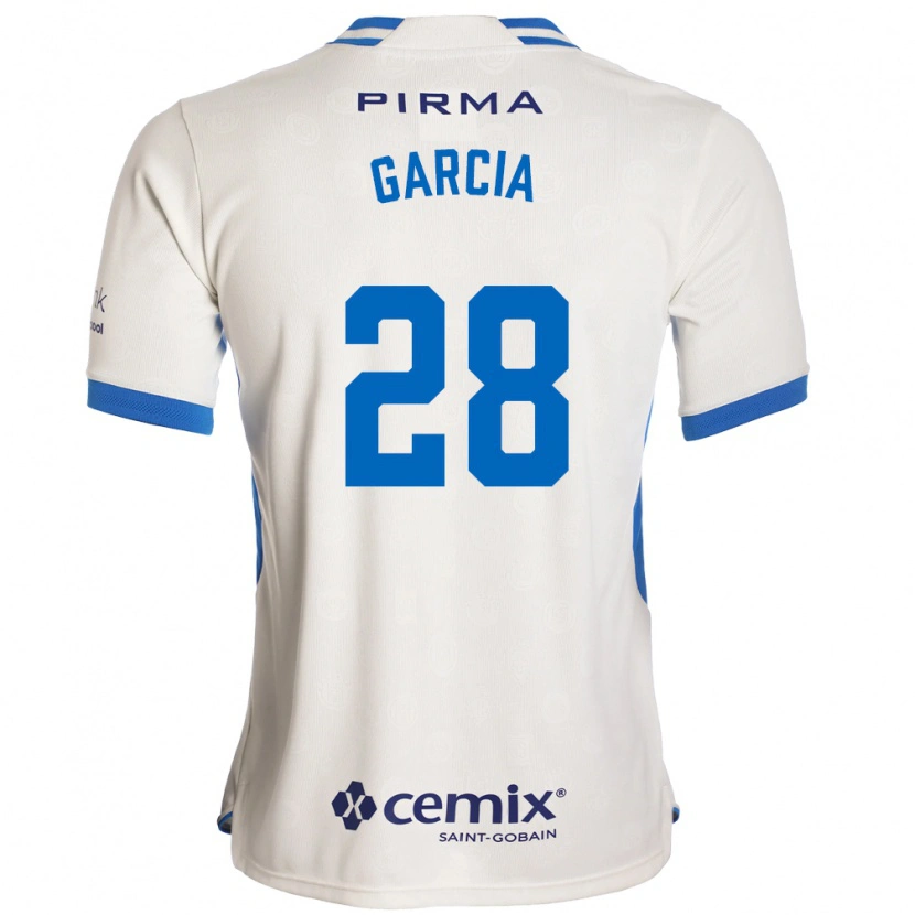 Danxen Homme Maillot Ana Garcia #28 Blanc Bleu Rouge Tenues Extérieur 2026/27 T-Shirt