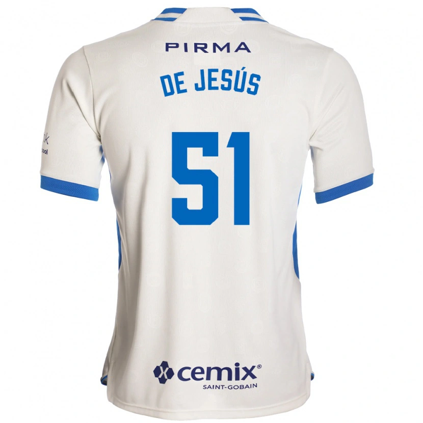 Danxen Homme Maillot Luis De Jesús #51 Blanc Bleu Rouge Tenues Extérieur 2026/27 T-Shirt