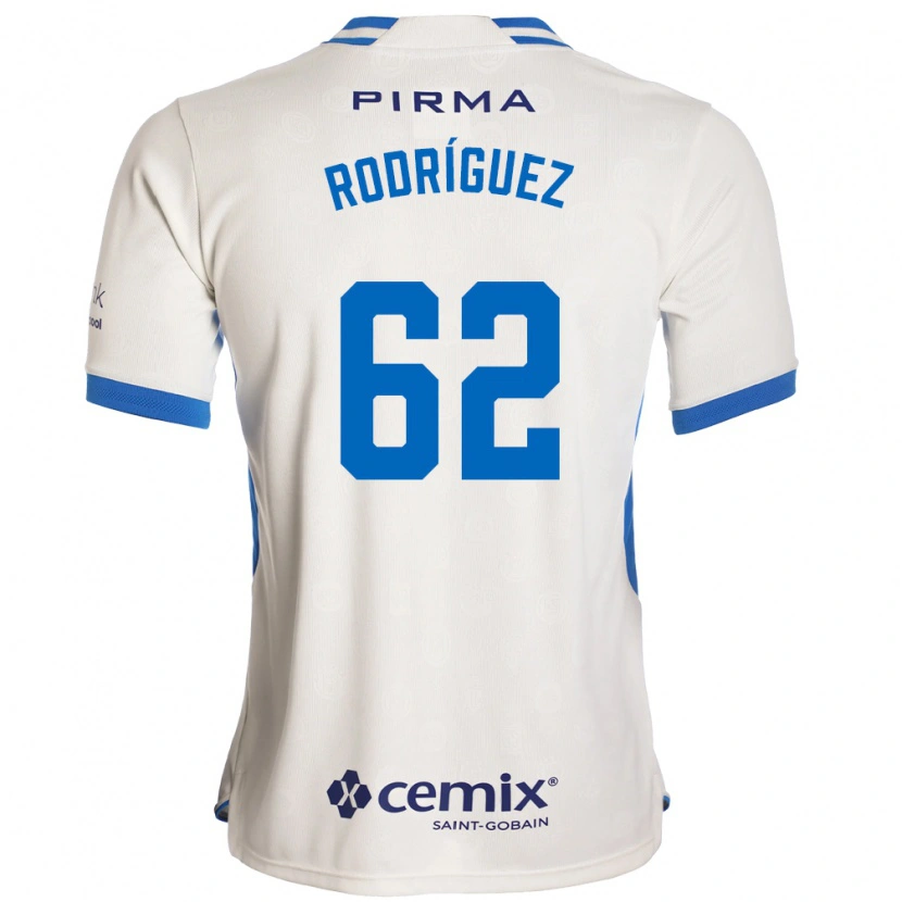 Danxen Homme Maillot Emanuel Rodríguez #62 Blanc Bleu Rouge Tenues Extérieur 2026/27 T-Shirt
