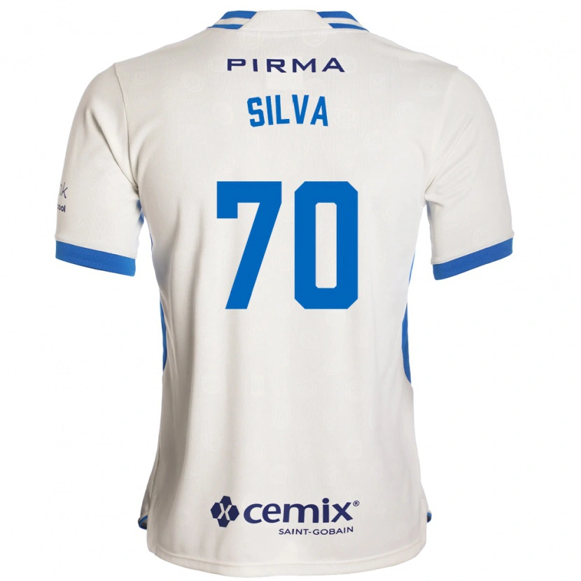 Danxen Homme Maillot Iván Silva #70 Blanc Bleu Rouge Tenues Extérieur 2026/27 T-Shirt