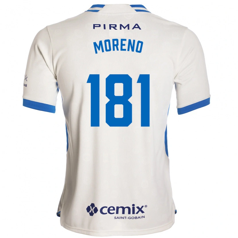 Danxen Homme Maillot Roberto Moreno #181 Blanc Bleu Rouge Tenues Extérieur 2026/27 T-Shirt