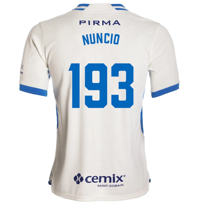 Danxen Homme Maillot Jorge Nuncio #193 Blanc Bleu Rouge Tenues Extérieur 2026/27 T-Shirt