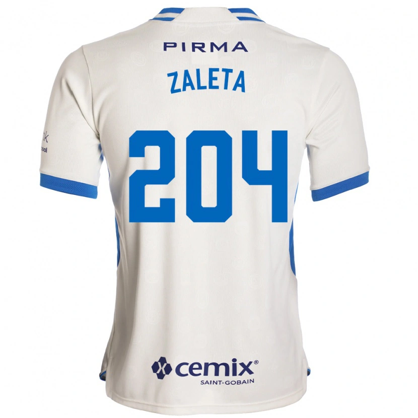 Danxen Homme Maillot Mauro Zaleta #204 Blanc Bleu Rouge Tenues Extérieur 2026/27 T-Shirt