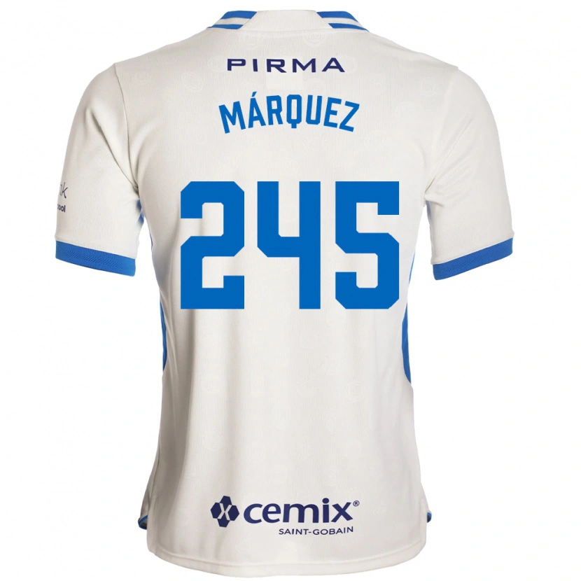 Danxen Homme Maillot Víctor Márquez #245 Blanc Bleu Rouge Tenues Extérieur 2026/27 T-Shirt