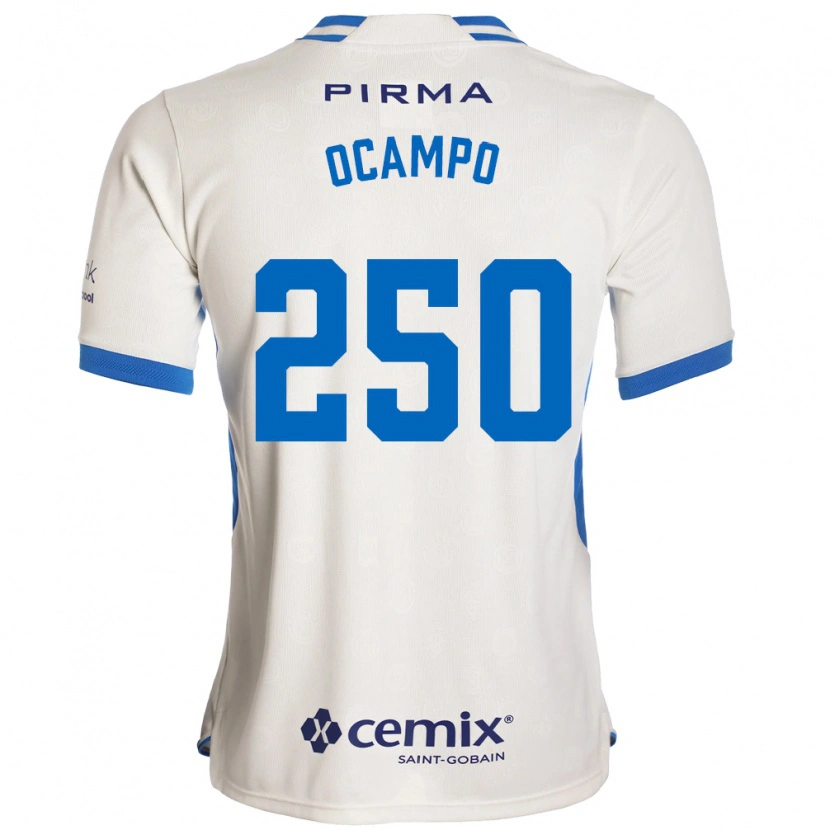 Danxen Homme Maillot Diego Ocampo #250 Blanc Bleu Rouge Tenues Extérieur 2026/27 T-Shirt