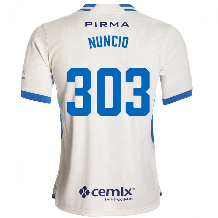 Danxen Homme Maillot Carlos Nuncio #303 Blanc Bleu Rouge Tenues Extérieur 2026/27 T-Shirt