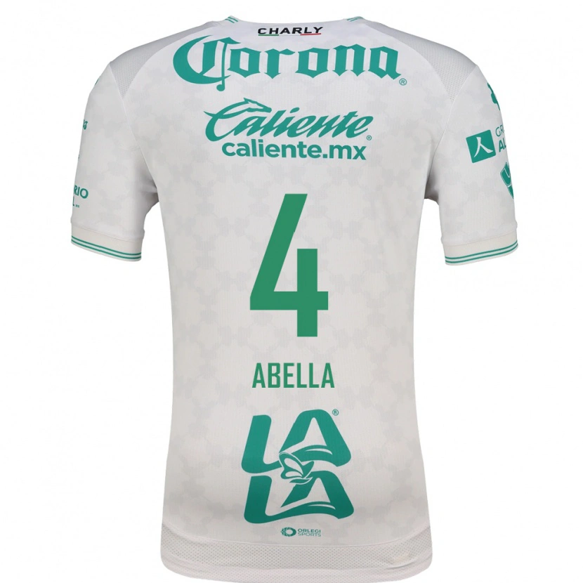 Danxen Homme Maillot José Abella #4 Vert Clair Blanc Tenues Extérieur 2026/27 T-Shirt