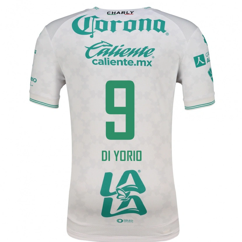 Danxen Homme Maillot Lucas Di Yorio #9 Vert Clair Blanc Tenues Extérieur 2026/27 T-Shirt