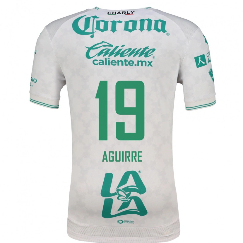 Danxen Homme Maillot Eduardo Aguirre #19 Vert Clair Blanc Tenues Extérieur 2026/27 T-Shirt