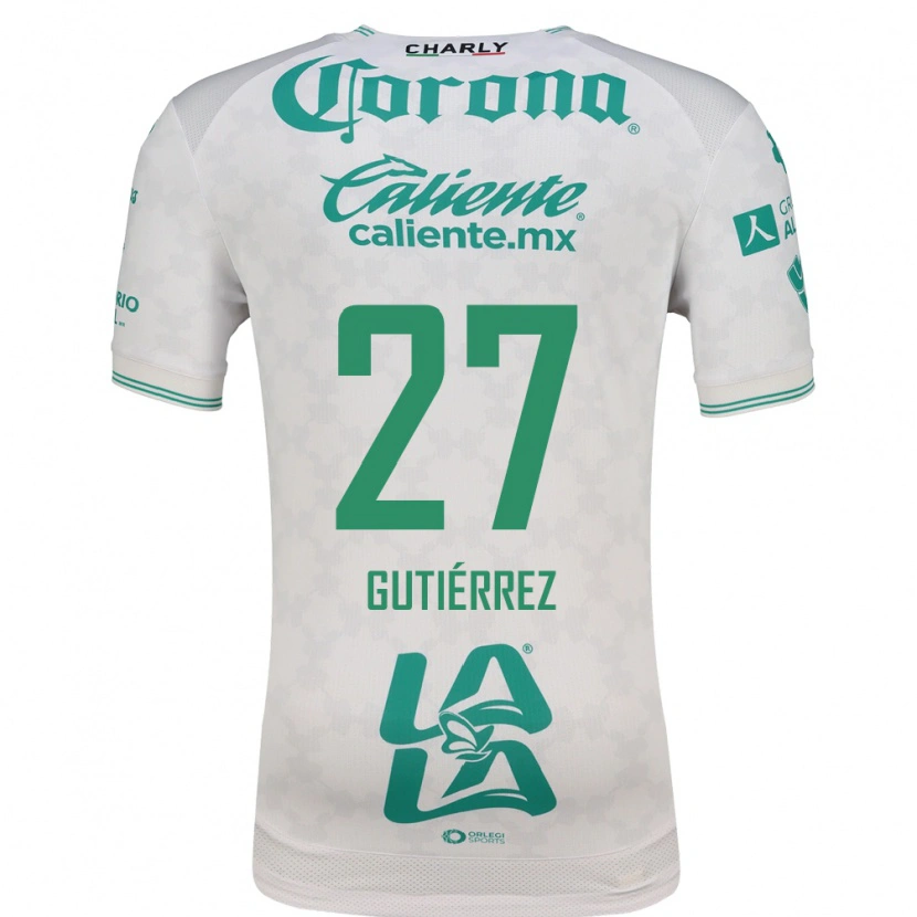 Danxen Homme Maillot Luis Gutiérrez #27 Vert Clair Blanc Tenues Extérieur 2026/27 T-Shirt