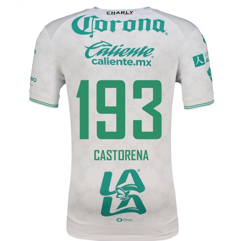 Danxen Homme Maillot Damián Castorena #193 Vert Clair Blanc Tenues Extérieur 2026/27 T-Shirt