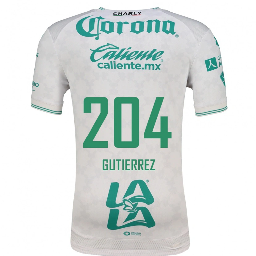 Danxen Homme Maillot Gabriel Gutiérrez #204 Vert Clair Blanc Tenues Extérieur 2026/27 T-Shirt