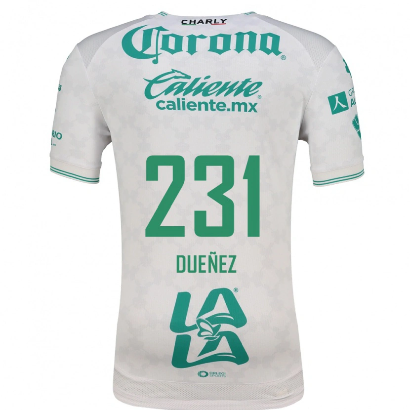 Danxen Homme Maillot José Dueñez #231 Vert Clair Blanc Tenues Extérieur 2026/27 T-Shirt