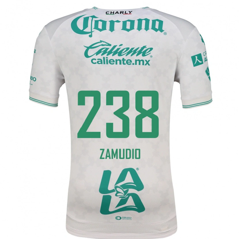 Danxen Homme Maillot José Zamudio #238 Vert Clair Blanc Tenues Extérieur 2026/27 T-Shirt
