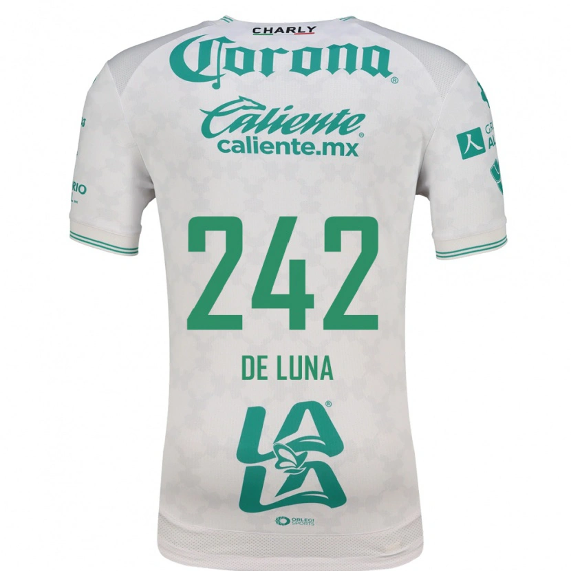 Danxen Homme Maillot Eduardo De Luna #242 Vert Clair Blanc Tenues Extérieur 2026/27 T-Shirt