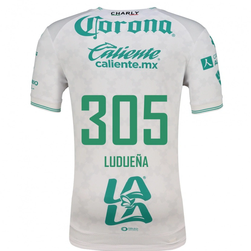Danxen Homme Maillot Daniel Ludueña #305 Vert Clair Blanc Tenues Extérieur 2026/27 T-Shirt
