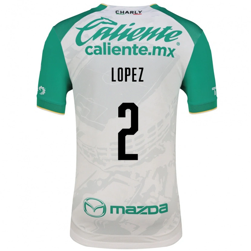 Danxen Homme Maillot Vanessa Lopez #2 Vert Clair Blanc Tenues Extérieur 2026/27 T-Shirt