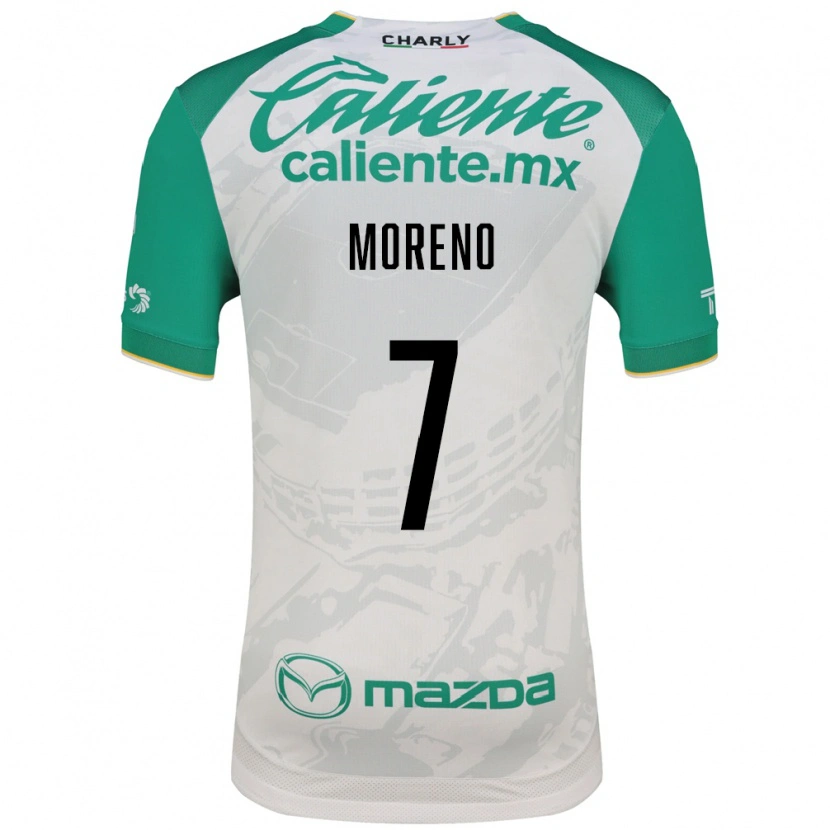 Danxen Homme Maillot Iván Moreno #7 Vert Clair Blanc Tenues Extérieur 2026/27 T-Shirt