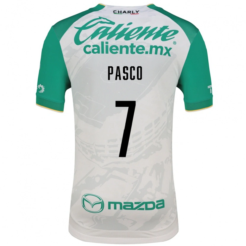 Danxen Homme Maillot Madeleine Pasco #7 Vert Clair Blanc Tenues Extérieur 2026/27 T-Shirt