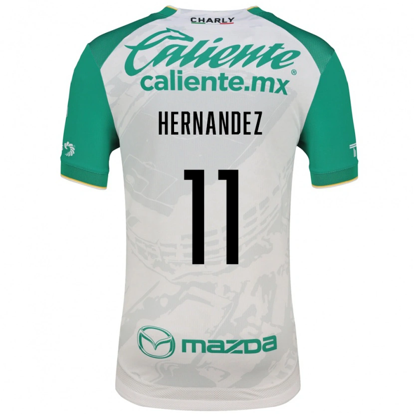 Danxen Homme Maillot Elías Hernández #11 Vert Clair Blanc Tenues Extérieur 2026/27 T-Shirt