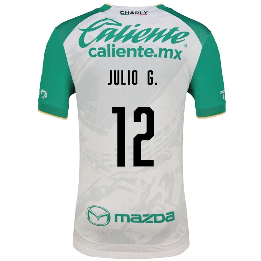 Danxen Homme Maillot Julio González #12 Vert Clair Blanc Tenues Extérieur 2026/27 T-Shirt