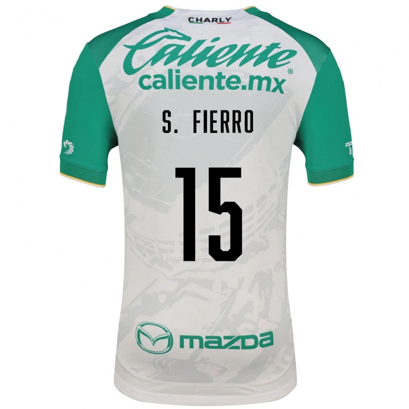 Danxen Homme Maillot Sebastián Fierro #15 Vert Clair Blanc Tenues Extérieur 2026/27 T-Shirt