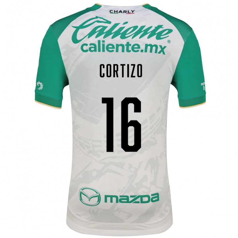 Danxen Homme Maillot Jordi Cortizo #16 Vert Clair Blanc Tenues Extérieur 2026/27 T-Shirt