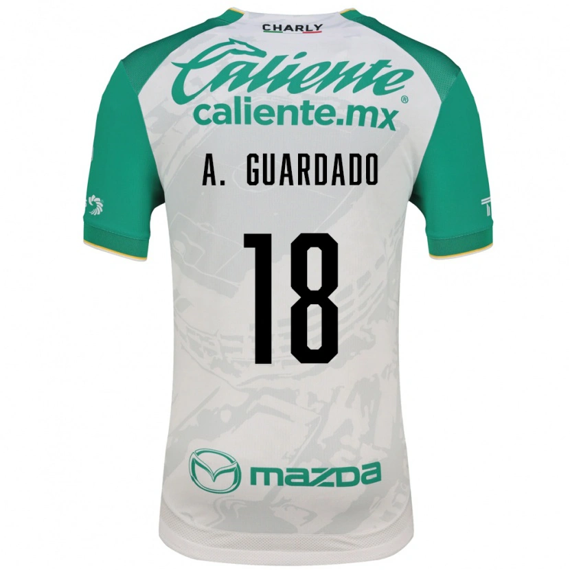 Danxen Homme Maillot Andres Guardado #18 Vert Clair Blanc Tenues Extérieur 2026/27 T-Shirt