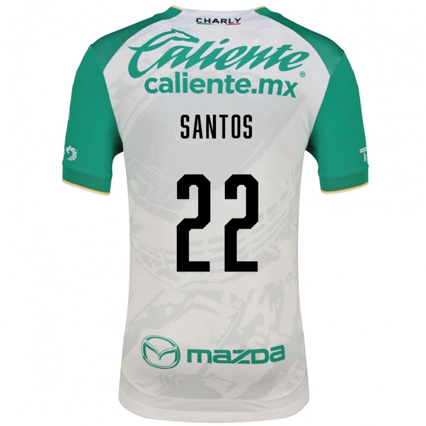 Danxen Homme Maillot Sebastián Santos #22 Vert Clair Blanc Tenues Extérieur 2026/27 T-Shirt