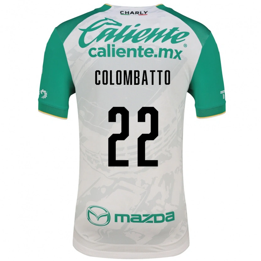 Danxen Homme Maillot Santiago Colombatto #22 Vert Clair Blanc Tenues Extérieur 2026/27 T-Shirt