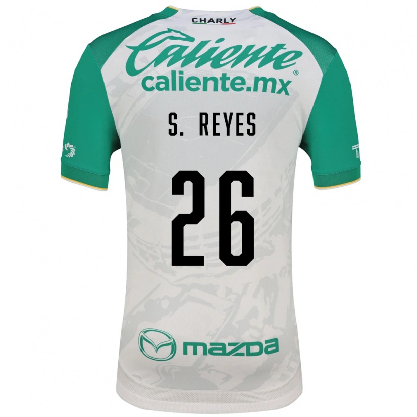 Danxen Homme Maillot Salvador Reyes #26 Vert Clair Blanc Tenues Extérieur 2026/27 T-Shirt