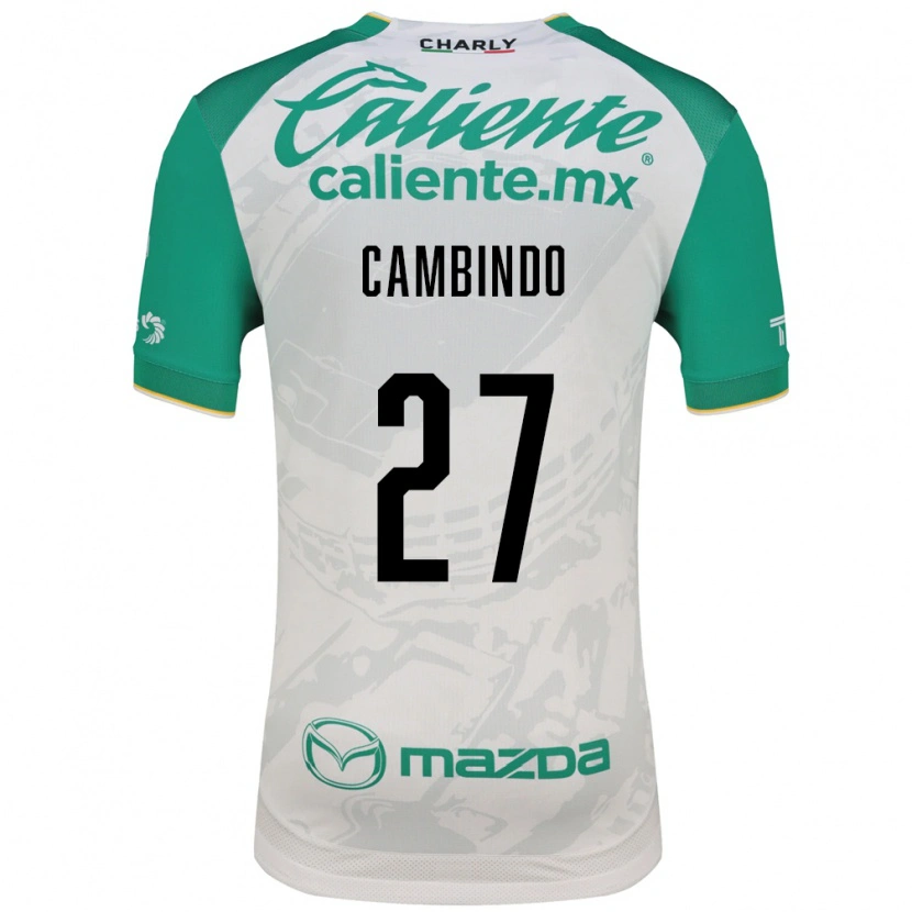 Danxen Homme Maillot Díber Cambindo #27 Vert Clair Blanc Tenues Extérieur 2026/27 T-Shirt