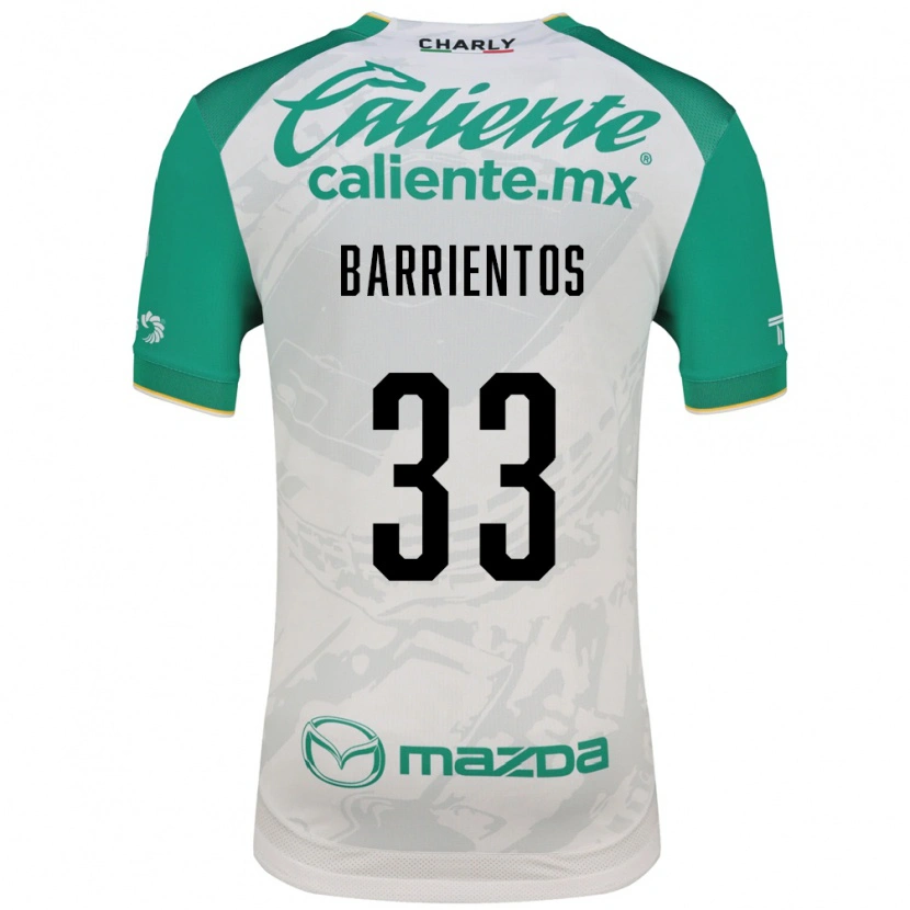 Danxen Homme Maillot Yashira Barrientos #33 Vert Clair Blanc Tenues Extérieur 2026/27 T-Shirt
