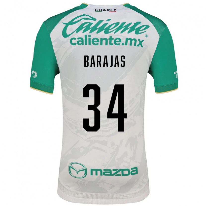 Danxen Homme Maillot Víctor Barajas #34 Vert Clair Blanc Tenues Extérieur 2026/27 T-Shirt