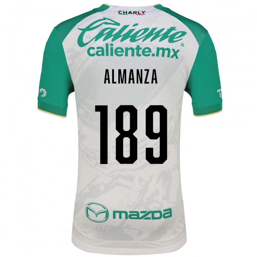 Danxen Homme Maillot Román Almanza #189 Vert Clair Blanc Tenues Extérieur 2026/27 T-Shirt