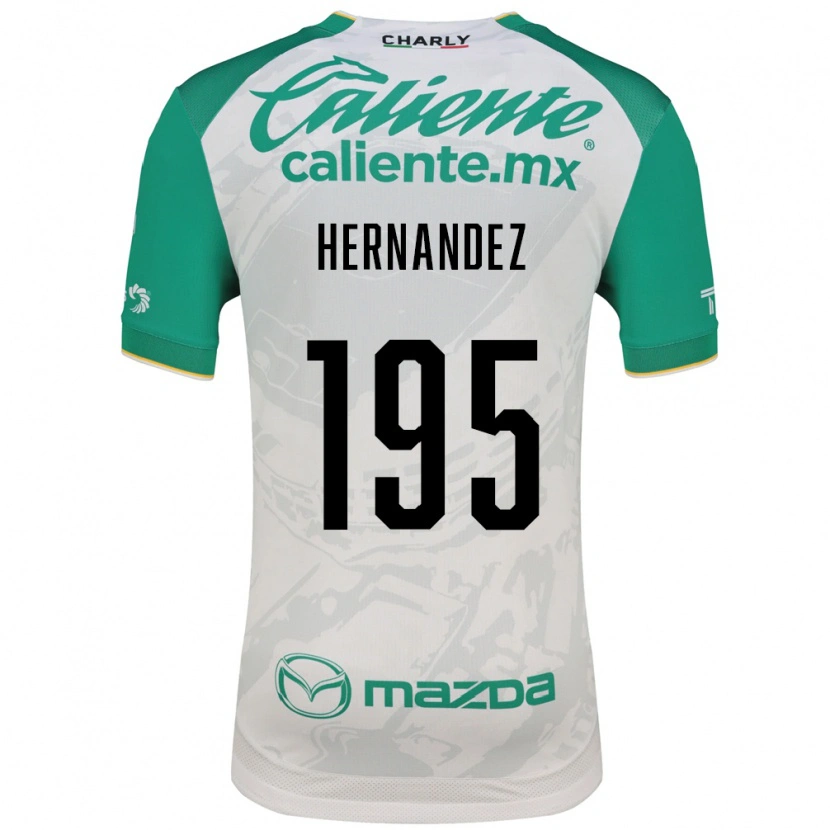 Danxen Homme Maillot Fernando Hernández #195 Vert Clair Blanc Tenues Extérieur 2026/27 T-Shirt