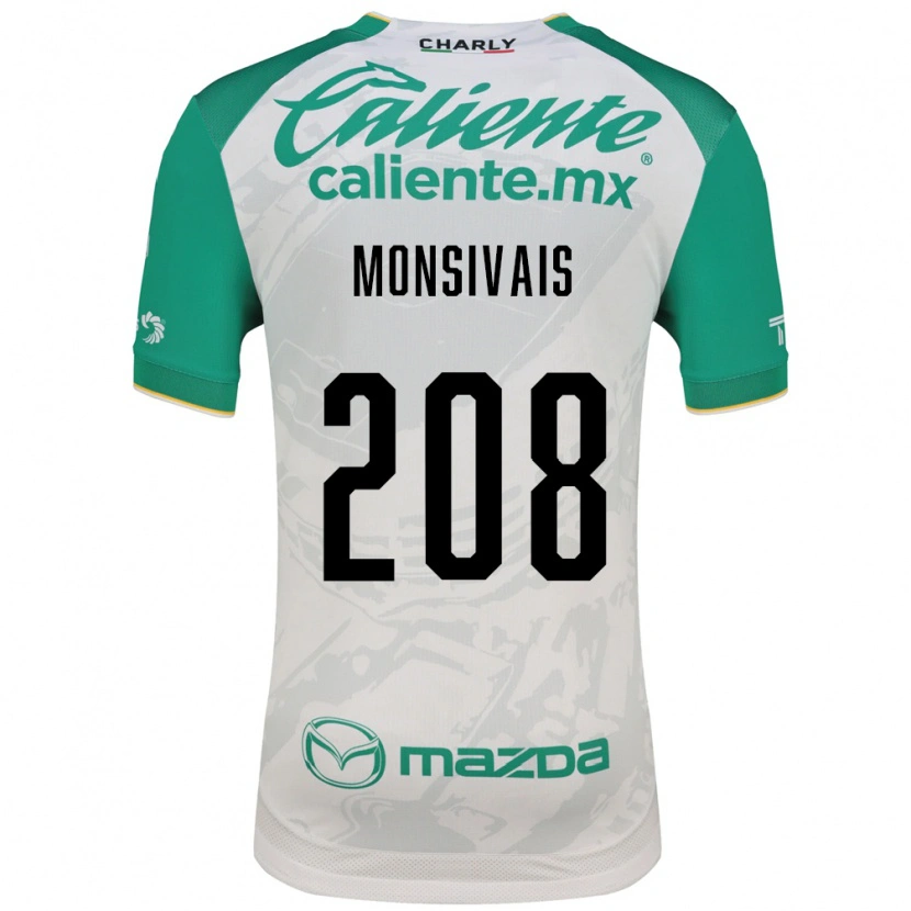 Danxen Homme Maillot Daniel Monsivaís #208 Vert Clair Blanc Tenues Extérieur 2026/27 T-Shirt