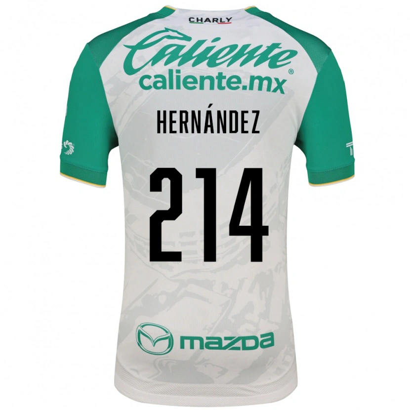 Danxen Homme Maillot Iván Hernández #214 Vert Clair Blanc Tenues Extérieur 2026/27 T-Shirt