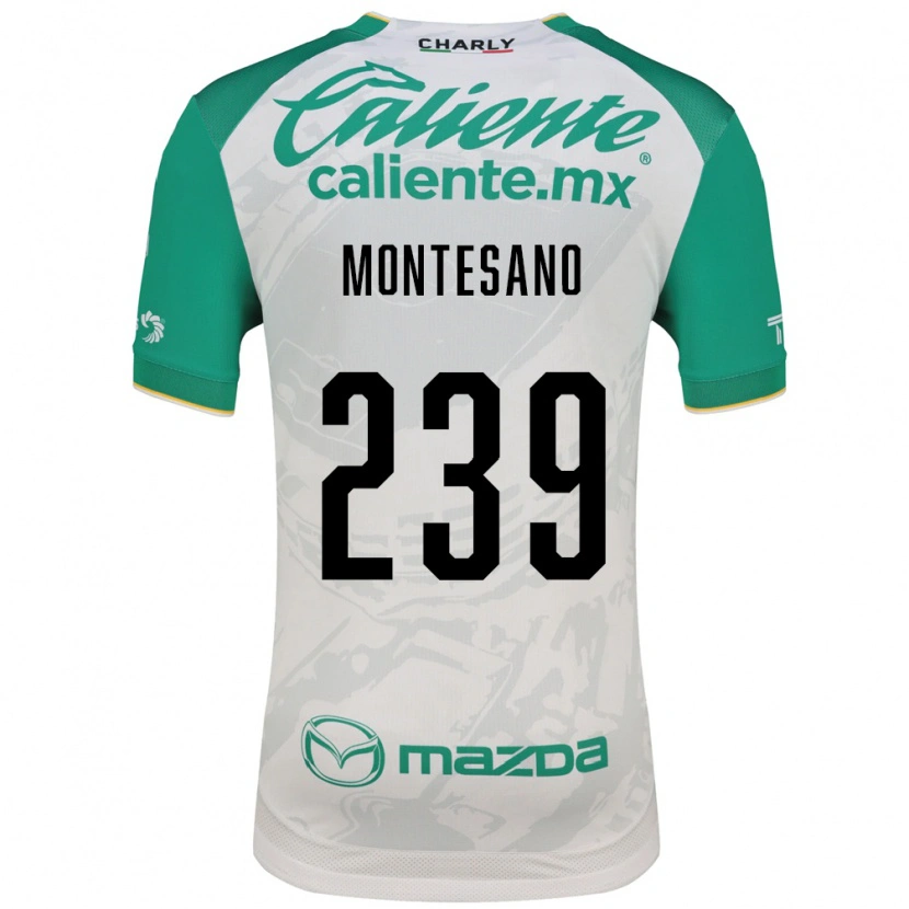 Danxen Homme Maillot Jesús Montesano #239 Vert Clair Blanc Tenues Extérieur 2026/27 T-Shirt