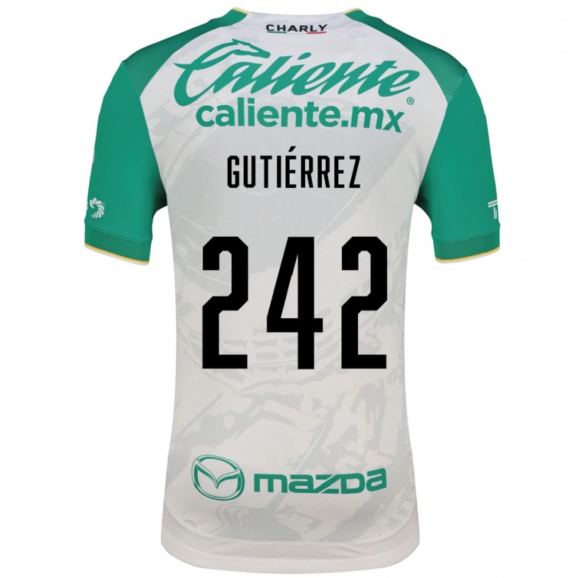 Danxen Homme Maillot Daniel Gutiérrez #242 Vert Clair Blanc Tenues Extérieur 2026/27 T-Shirt