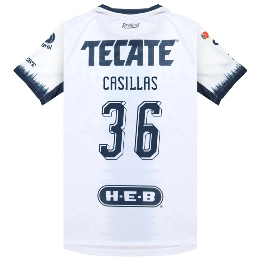 Danxen Homme Maillot Javier Casillas #36 Blanc Bleu Encre Rouge Tenues Extérieur 2026/27 T-Shirt