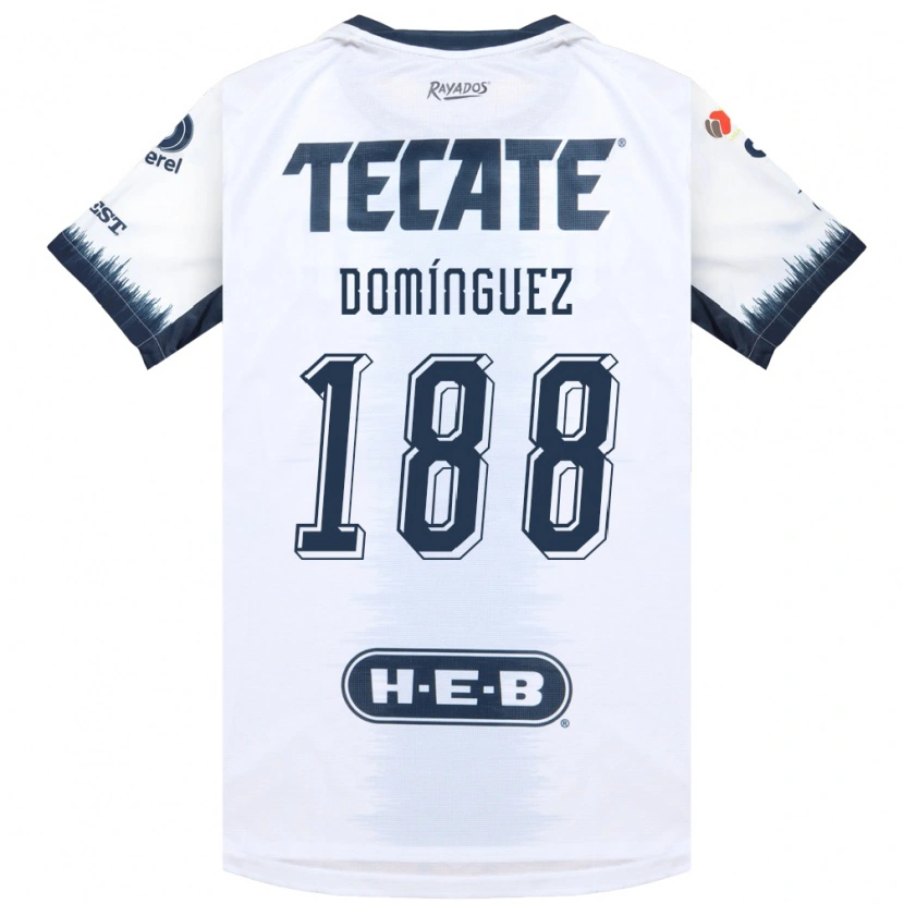 Danxen Homme Maillot Joel Domínguez #188 Blanc Bleu Encre Rouge Tenues Extérieur 2026/27 T-Shirt